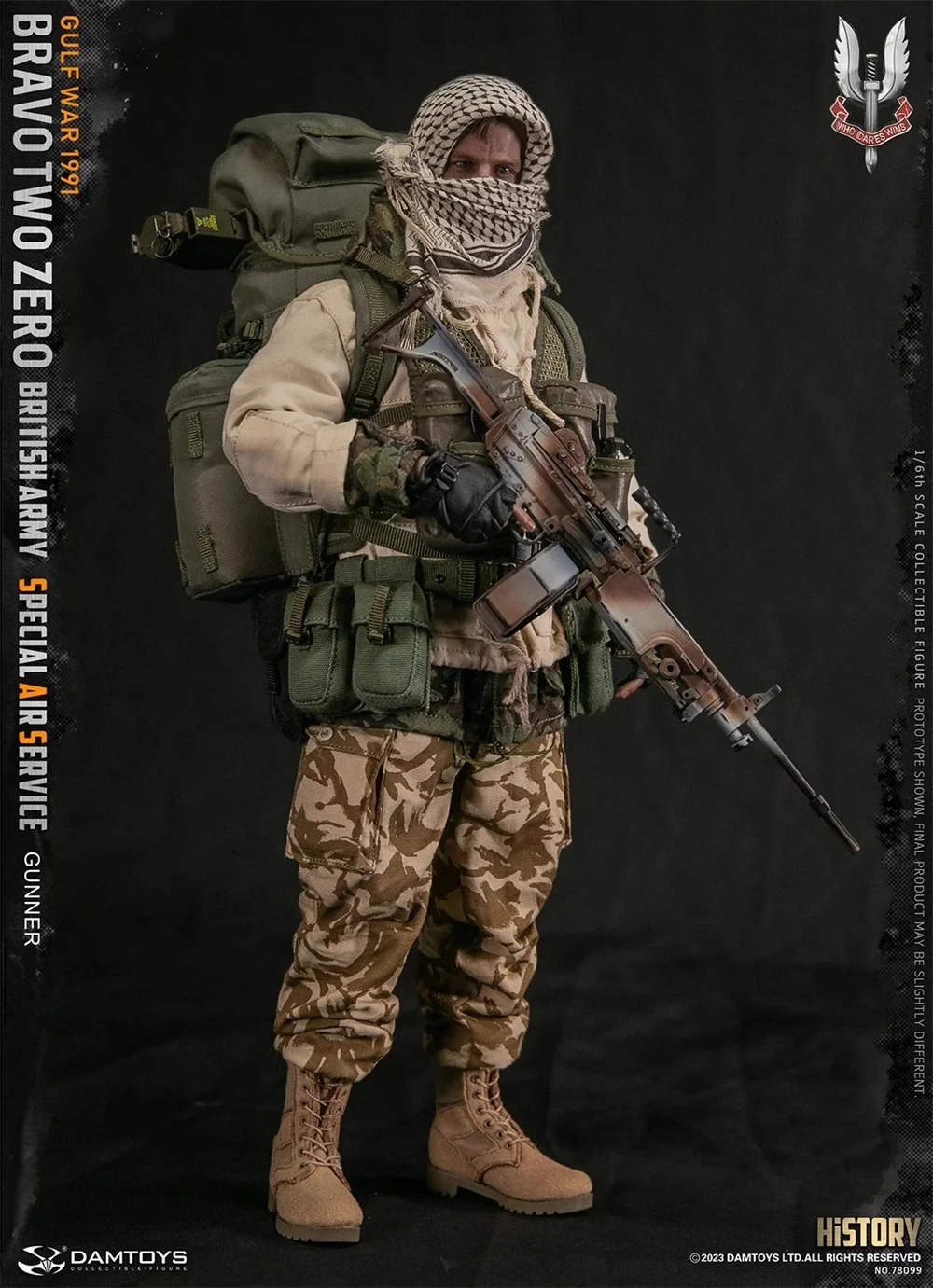 DAMTOYS DAM-Figurine d'action mobile pour Géré, ensemble complet, soldat britannique, unité de mission beurre, opération 1/6, nouveau, en stock, 78099, 100%