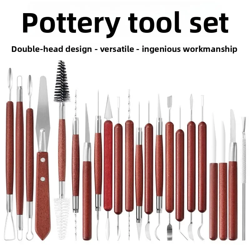 5/6/11/22-pcs Set Ceramic Tools Stone Plastic Clay Wood Shaping Trimming Knife Art Ceramic Sculpture Carving Knife Art Supplies