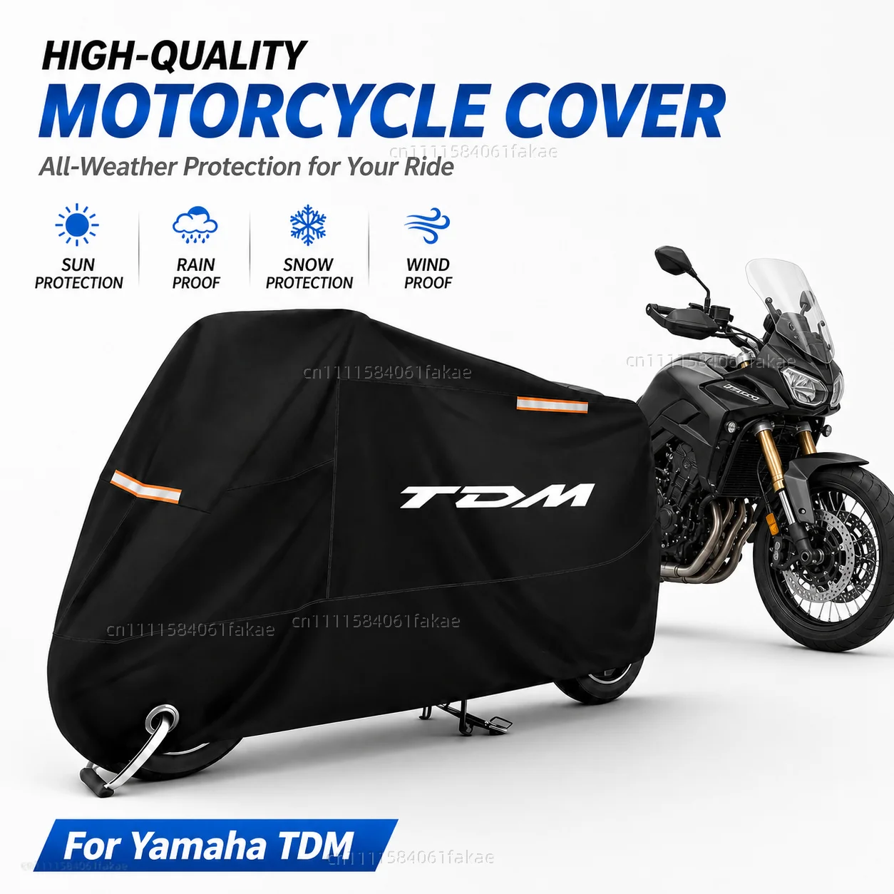 Cubierta impermeable para motocicleta, para exteriores, para todas las estaciones, a prueba de polvo, protección UV, cubierta para lluvia para Moto Scooter, para Yamaha TDM 850 1991-2001 TDM