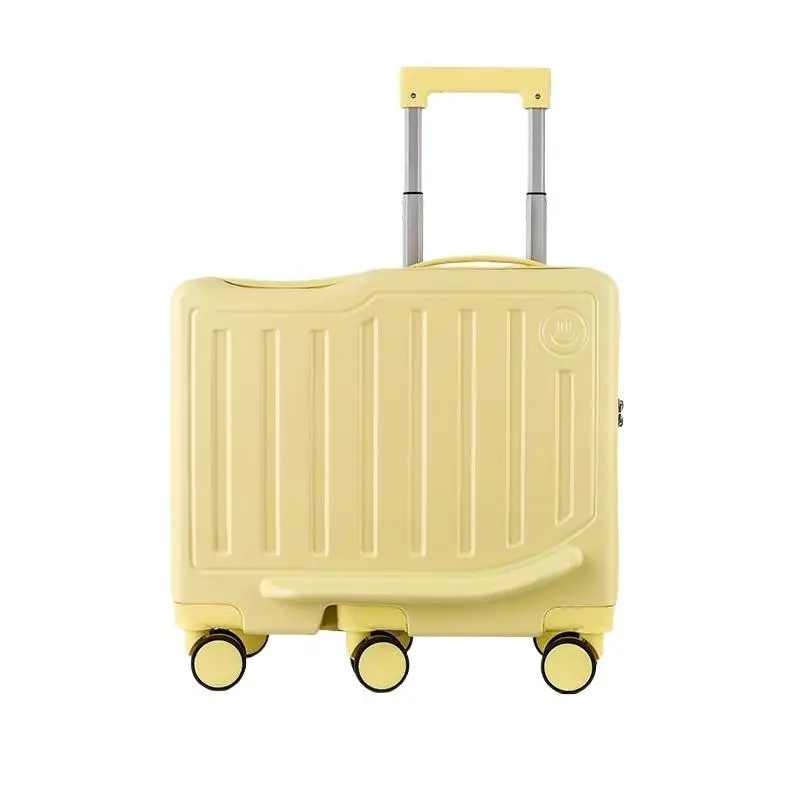 Kinder-Reisekoffer, 20 Zoll, mit Rollen, Zahlenschloss, tragbar, Handgepäck für Kinder, Reisen, Urlaub – Detail 8