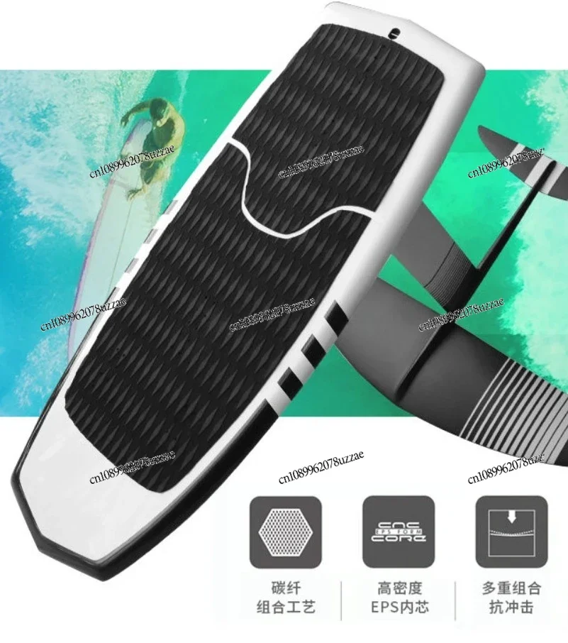 Hard Hydrofoil Surfboard For Wake Racing And Kite Surfing