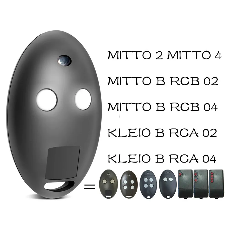 

Mitto 2 Remote Control MITTO 4 MITTO2A MITTO4A KLEIO B RCB02 RCB04 TRC1 TRC2 TRC3 Garage Door Opener 433.92MHz Rolling Code