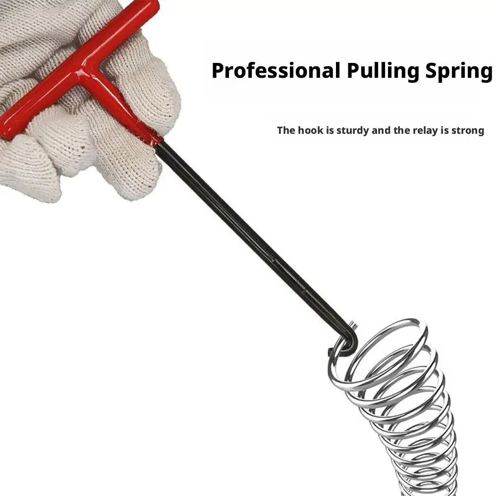 دراجة نارية العادم خطاف بنابض T على شكل مقبض العادم أداة هوك مفيد الربيع الربيع أداة دراجة نارية مجتذب إزالة J8I0 #2