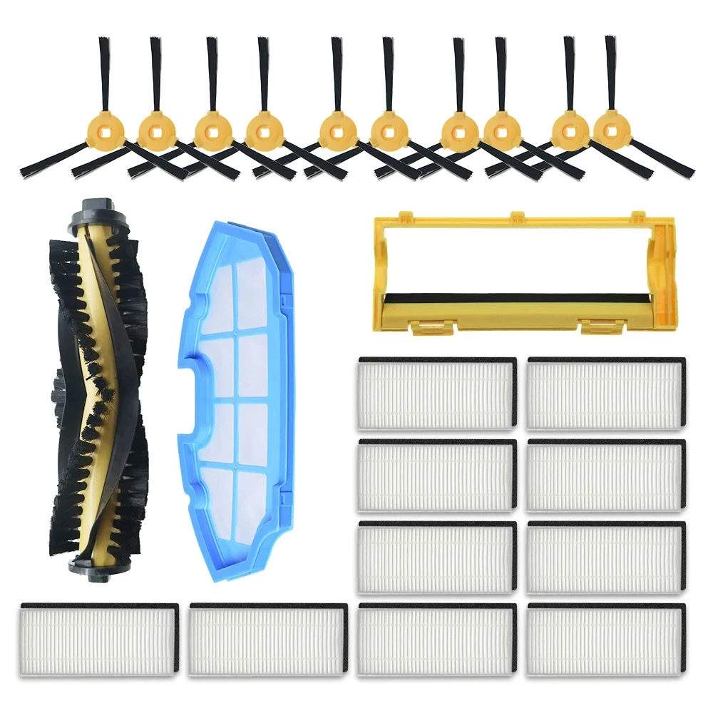 HEPA Filter Side Brush 990 for CONGA EXCELLENCE, Ecovacs Deebot N79S N79 Eufy RoboVac 11 11C Brush Cover Primary Filter