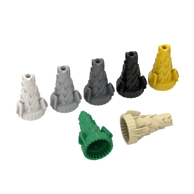 1pc MOC Brick Parts 64713 Cone Spiral Jagged Step Drill Compatible Building Block Particle DIY Assmble Kid Puzzle Toy Gift