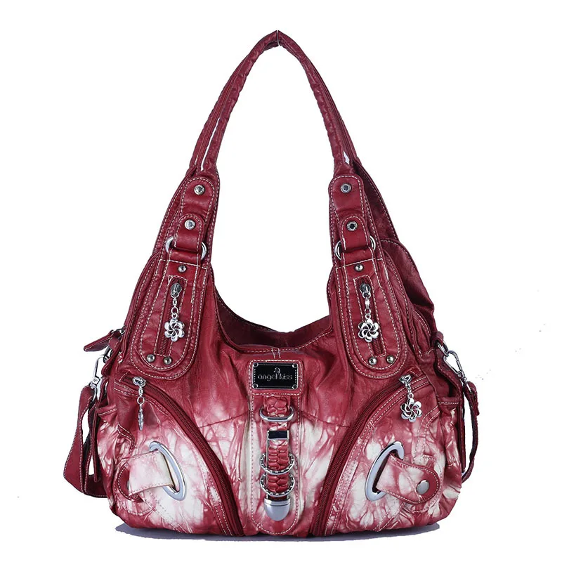 Sweet Cool Tie-dye Y2k Shoulder Bag Girl Underarm Bag Niche Retro Bag Subculture Personality High Sense Large Capacity Handbag