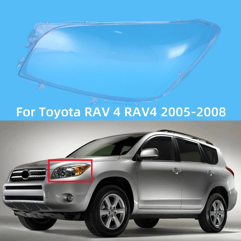 For Toyota RAV 4 RAV4 2005 2006 2007 2008 Car Accessory Transparent PC Material Headlights Lamp Lens