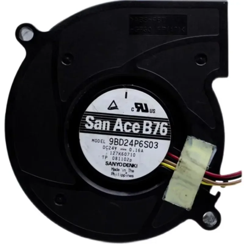 

Ltsf For SANYO DENKI 9BD24P6S03 DC 24V 0.16A 76x76x20mm 4-Wire Server Cooling Fan