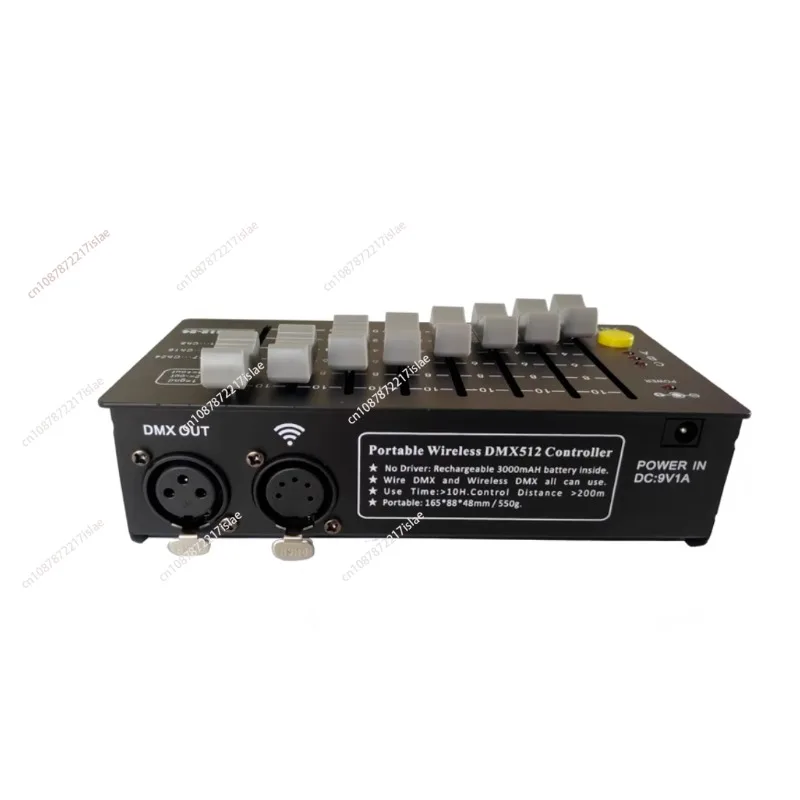 DMX512 Controller, Stage Lighting Test/Repair/Debugging Mini Small Console Battery Portable, Dimming Console