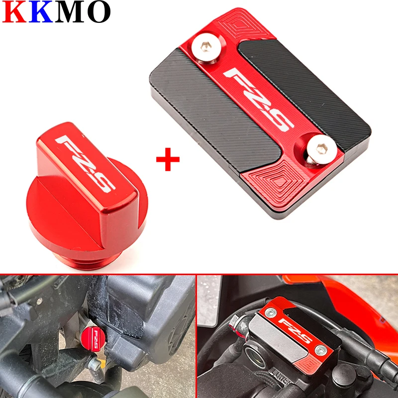 

FZS Accessorie Motorcycle Brake Fluid Cap Master Cylinder Reservoir Cover For YAMAHA FZS 25 FZS25 FZ-S 250 25 V4 FAZER 2017-2024
