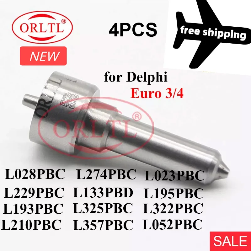 Injector Nozzle L028PBC L229PBC L193PBC L210PBC L274PBC L133PBD L325PBC L357PBC L023PBC L195PBC L322PBC L052PBC For Delphi 3/4