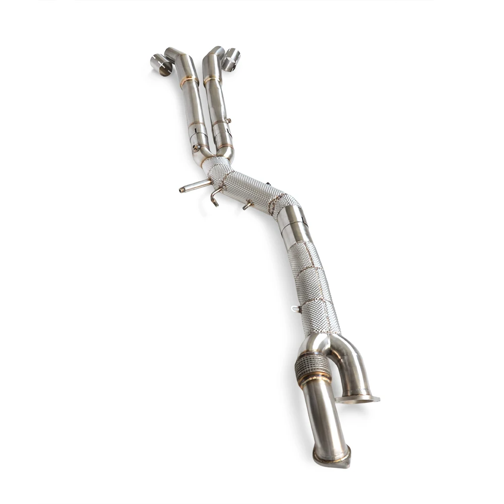 

Suitable for BMW M3/M4 G80/G82 3.0 2019-2023 SUS304 stainless steel resonator mid pipe automotive insulated exhaust middle pipe