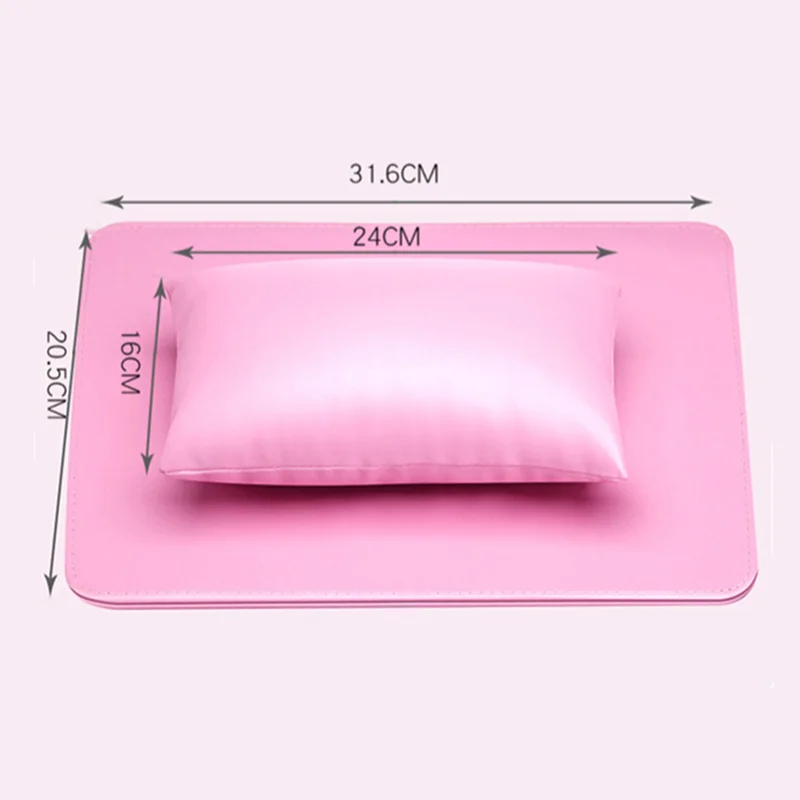 

Hand Rest for Nail Art Tables Soft Hand Arm Cushion Pillow Holder PU Leather Manicure Equipment Nail Tools Square Support Mat