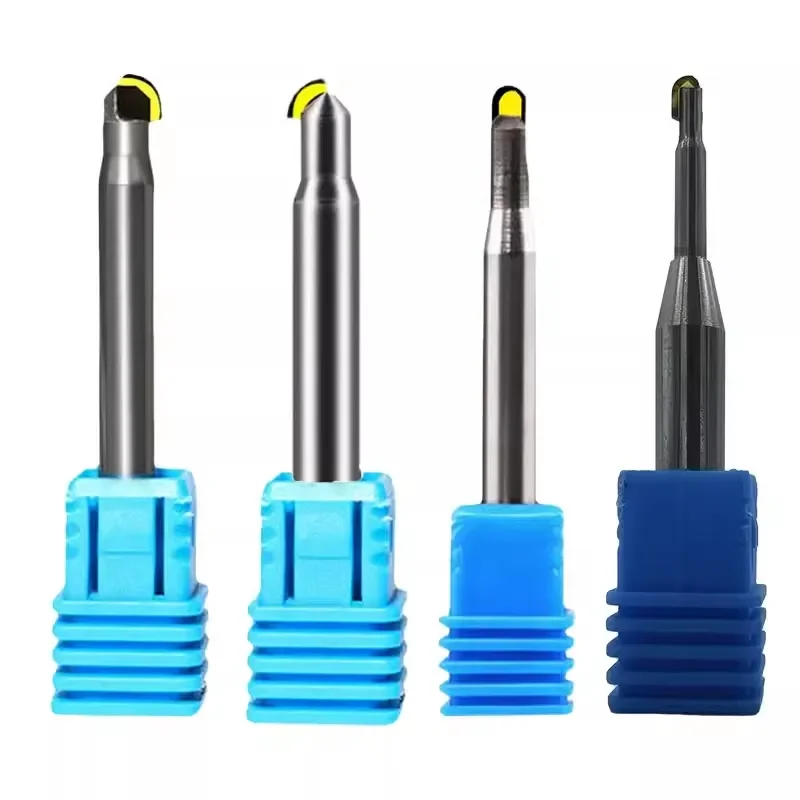 Single Crystal Diamond MCD Ball Nose Milling Cutter Custom ODM/OEM Mirror Effect cnc bits for Gold Silver Copper acrylic PMMA