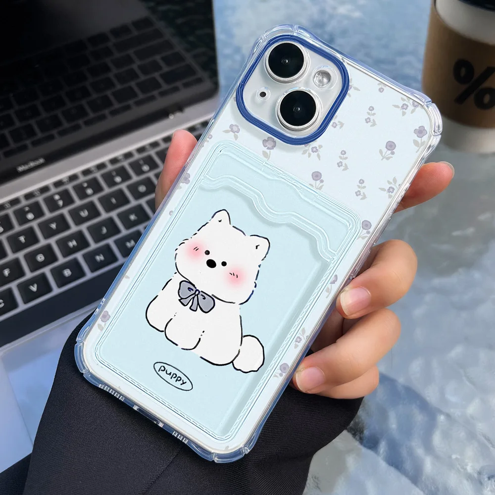 Soft TPU Card Slot Bag Holder Case For Samsung A55 A54 5G S24 Ultra Funda S23 S22 S21 Plus FE A72 A71 A73 A16 A06 A05S A35 Cover