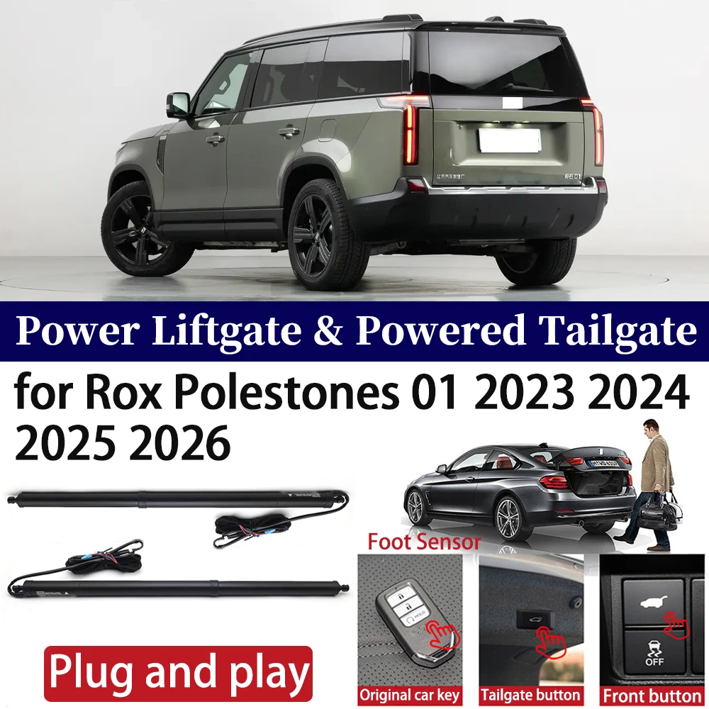 

ZhuCamX for Rox Polestones 01 2023 2024 2025 2026 Car Power Liftgate Automatic One-Click Powered Tailgate Strut Plug and paly