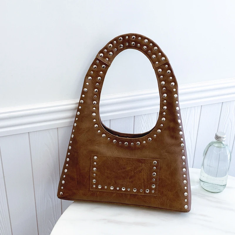 תיק אופנה מתחת לתיק עיצוב אופנה אופנועי תיק אופנה פשוט קיבולת גדולה לכל-התאמה תיק עור ססגוניות