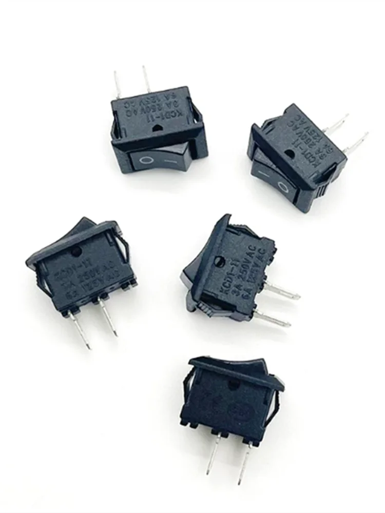 100 Pcs AC 250V/6A 125V/10A Single Pole Double Throw On-off Boat Rocker Switch