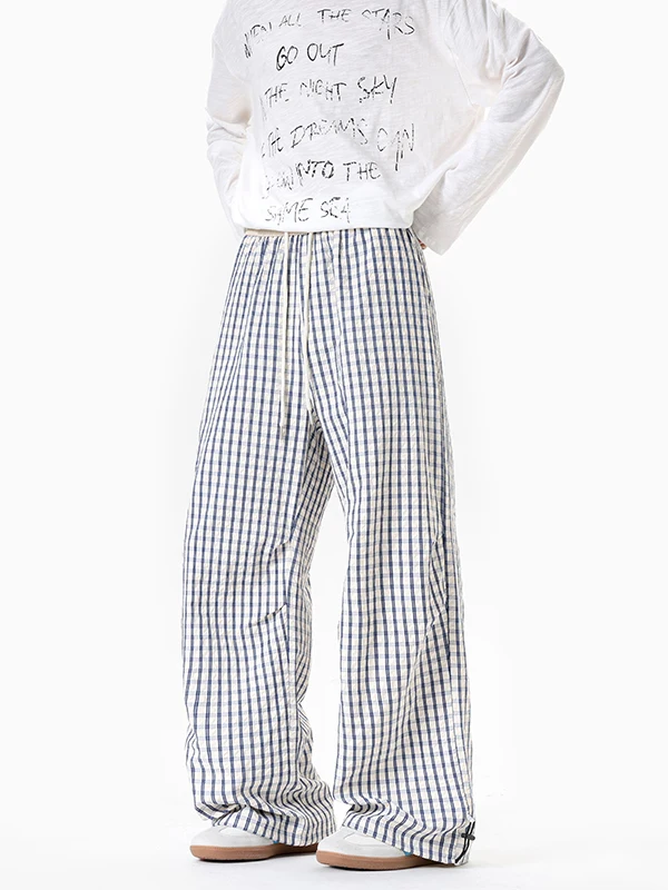 

Laid-back Style Men's Loose Straight Leg Pants Spring Autumn Casual Sports Wide Leg American Trendy Brand Drapey Sweatpants