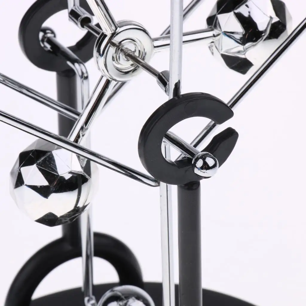 Kids Educational Perpetual Motion Toy Revolving Balance Balls Art Craft Desk Ornament for Home School Supplies and Learning