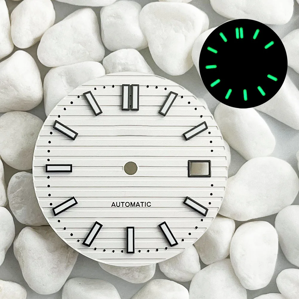 NH Dial 35 29.5mm dial Green luminous date calendar for NH automatic mechanical 36/35 movement NH dial accessories