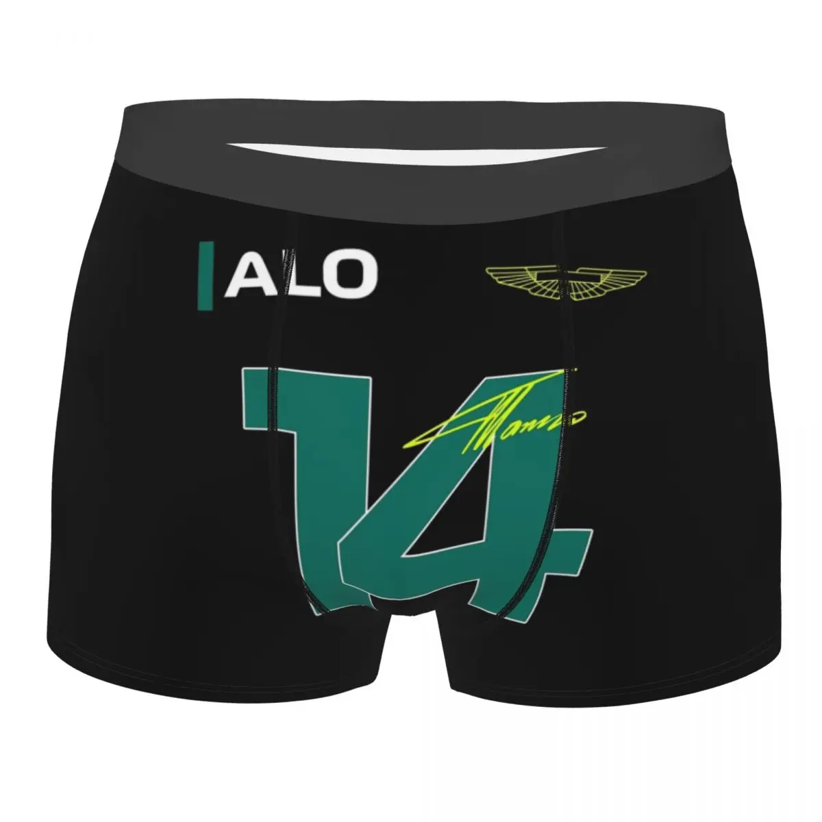 Custom Cool Alonso 14 Motor Race Boxers Shorts Panties Male Underpants Breathable Fernando Sport Motorcycle Briefs Underwear