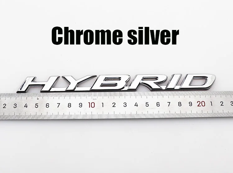 1 قطعة ثلاثية الأبعاد سيارة معدنية الهجين الخلفي لاصق الشعار الحاجز الجانب شعار الحاجز الجانب الذيل الباب جذع ملصق سيارة الخلفي ملصق اكسسوارات #2