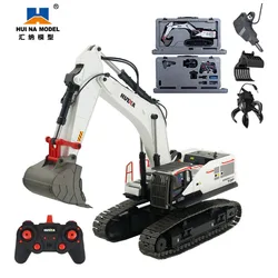 HUINA 1594/1592 RC Excavator 1:14 22CH RC Truck Remote Control Cars Trucks crawler Children's Electric Car Toys for Boy Gift