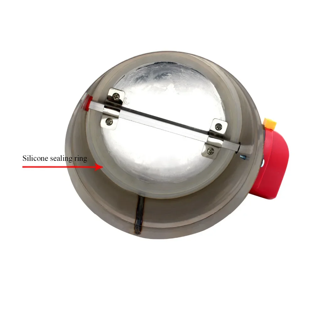 51/80/100/89/159/219mm Stainless Steel Electric Air Duct Damper Valve HVAC Air Ducting Motorized Air Damper AC220V Ventilation