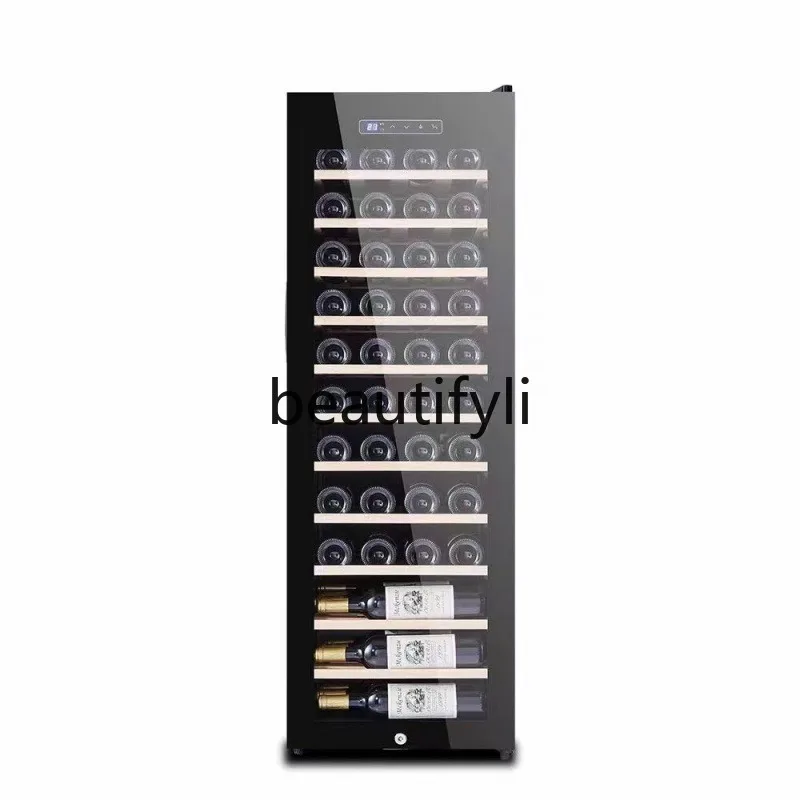 

Constant Temperature Wine Cabinet with Air Cooling Compressor, Small Single Door Glass Door Refrigerated Wine Fridge