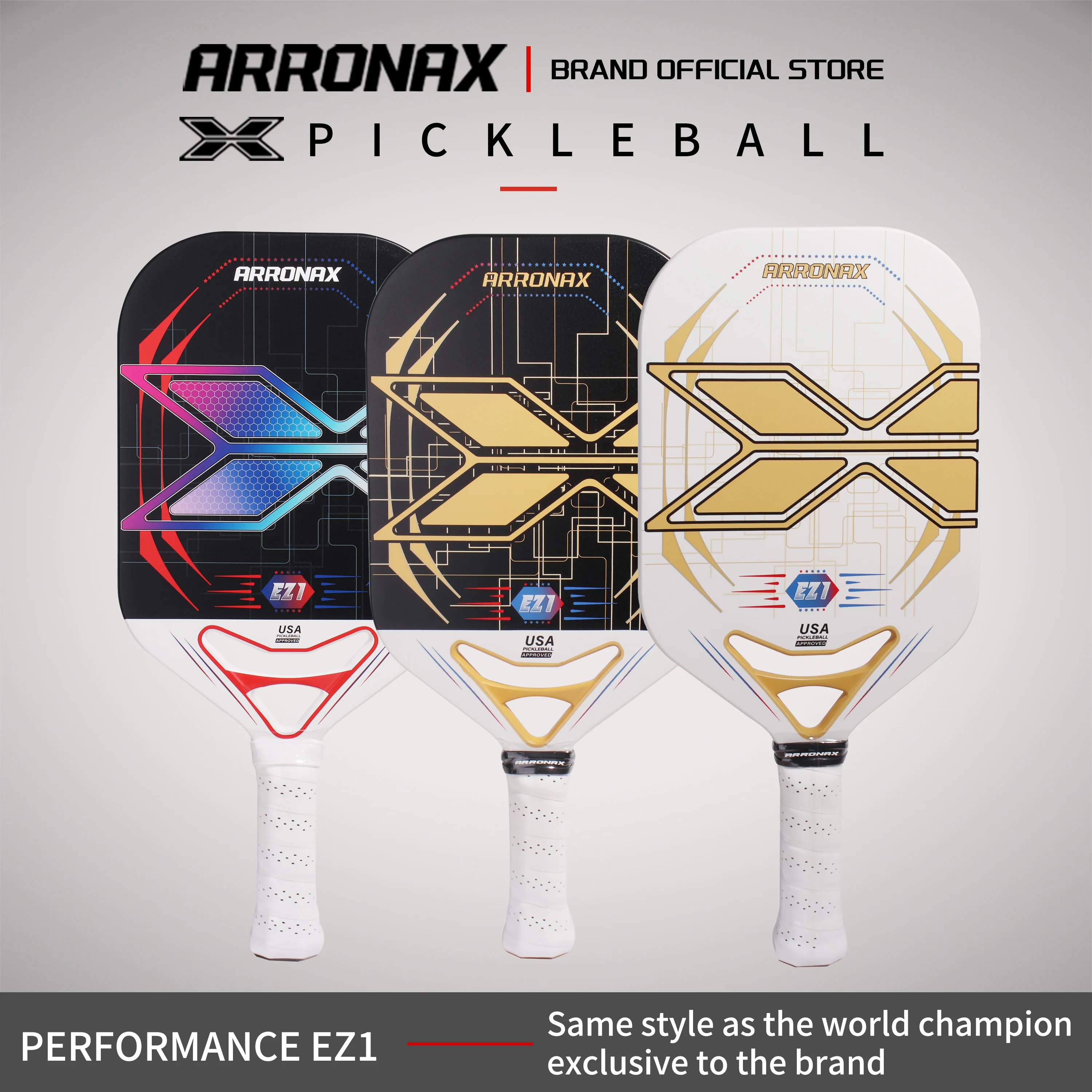 ARRONAX Pickleball Paddle Carbon Fiber Professional USA Pickleball Approved 13MM Pickle Ball Racket with Case / Bag / Cover