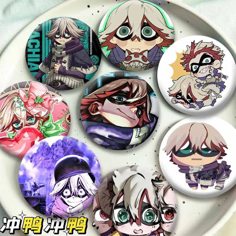 32/58mm Anime Gachiakuta Fu Orostor Circular Brooch Cartoon Cosplay Badge COSTUME Funny Button Pins Bag Shoes Hat Decor Ornament