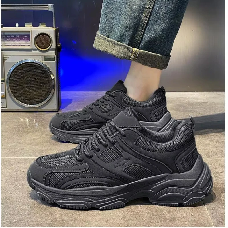 

New Men Chunky Sneaker Fashion Casual Sport Shoes Young Man Street Cool Thick-soled Athletic Shoes