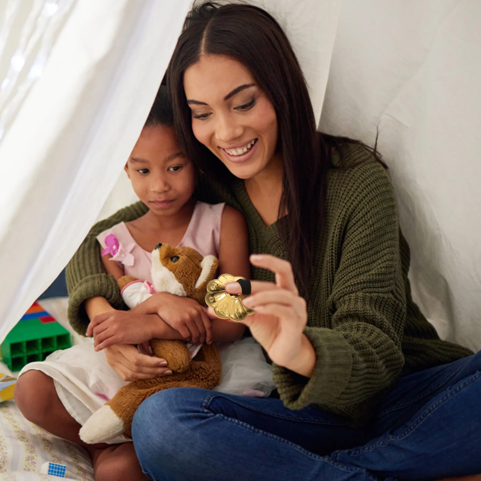 

Premium Copper Finger Cymbals Dancing Musical Instrument For Belly Dance Party Performance