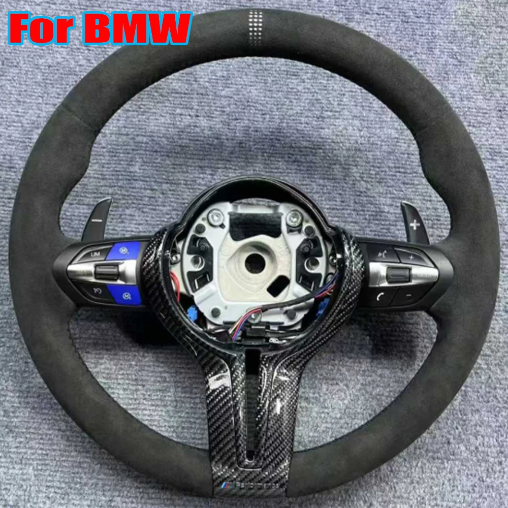 

Руль M Sport Carbon Trim Full Alcantara для BMW F01 F10 F20 F22 F30 F31 F32 M2 F87 M3 F80 M4 F82 F90 X5 F15 F16