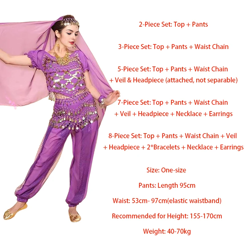 2025 جديد الكبار ملابس رقص البطن تأثيري أداء الرقص الهندي الزي مع تسليط الضوء على السراويل مجموعة ممارسة البدلة للنساء