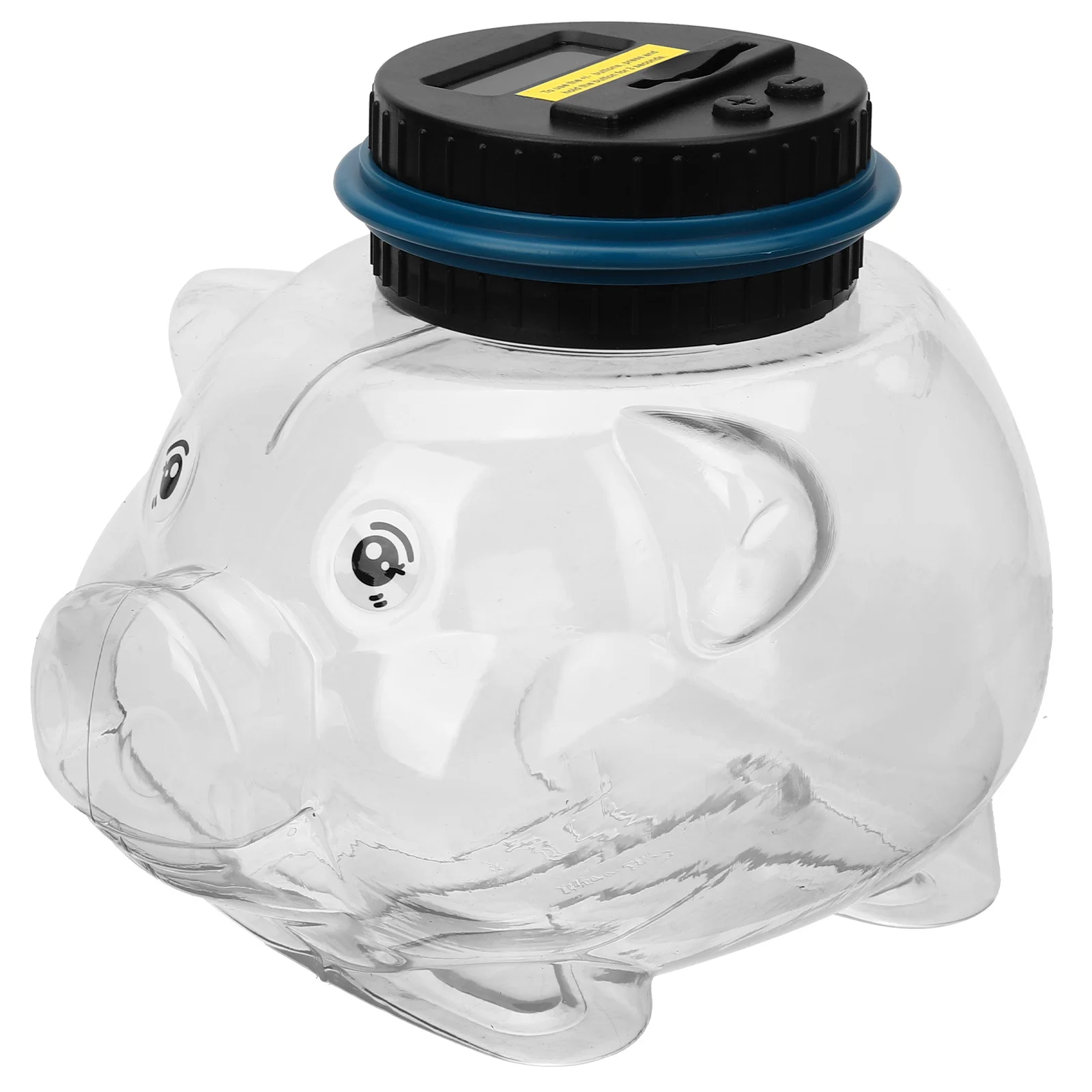 Cyfrowa skarbonka przezroczysta dla dzieci, pojemnik na pieniądze z wyświetlaczem LCD, automatyczny licznik monet, dekoracja na biurko, skarbonka, która nie może być...