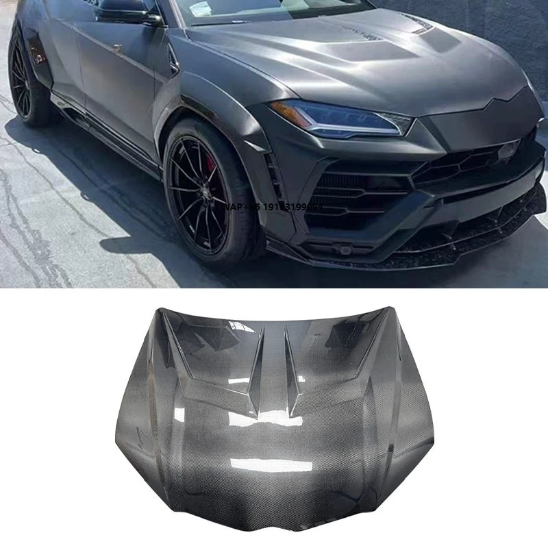 

Карбоновый капот в стиле 1016 для URUS 2018-2024, крышка двигателя, аксессуары для автомобиля, автозапчасти, обвес