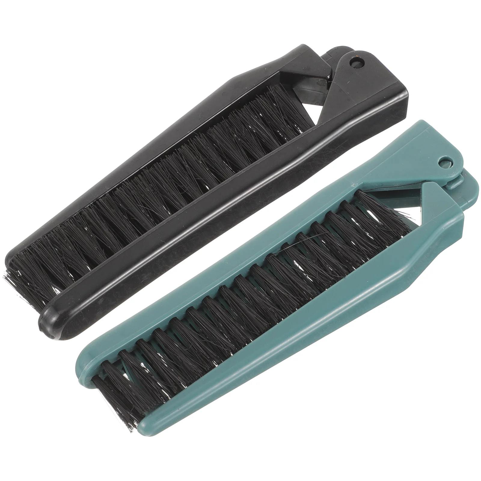 2 Pcs Double Teeth Folding Comb Pocket Hair for Men Mini Crimper Tool Brush Women Hairstyle Travel