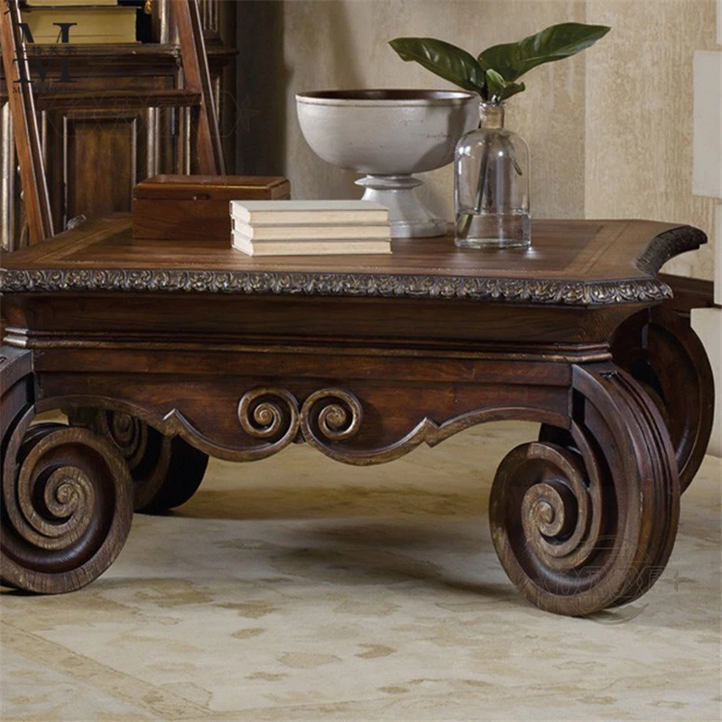 Living room coffee table coffee table simple carving