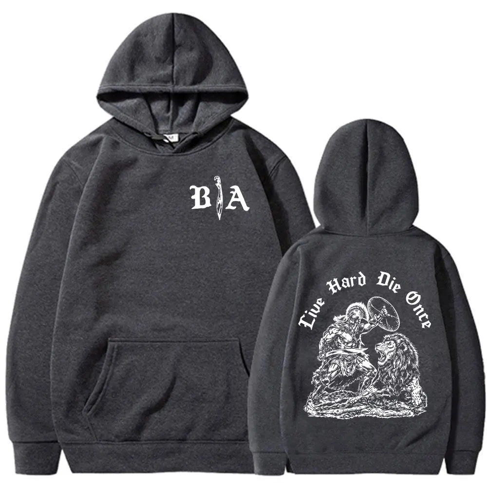 Die Once 2026 Brothers in Arms Doppelseitig bedruckte Hoodies für Männer und Frauen, modische Sweatshirts, übergroße Langarm-Pullover – Detail 4