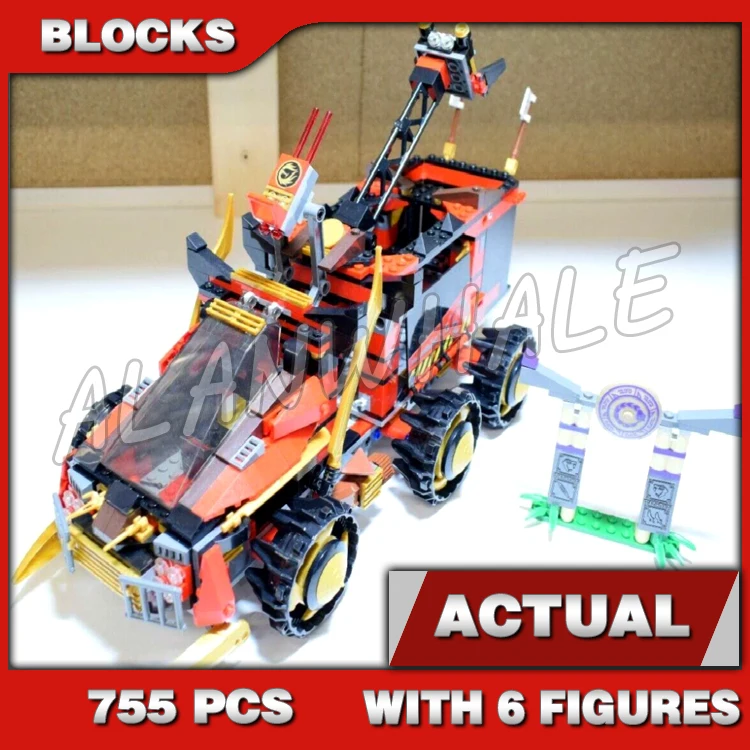 755Pcs Shinobi DB X Armored 6-wheel Vehicle Flyer Motorbike Anacondrai Gateway 10325 Building Block Toys Compatible with Model