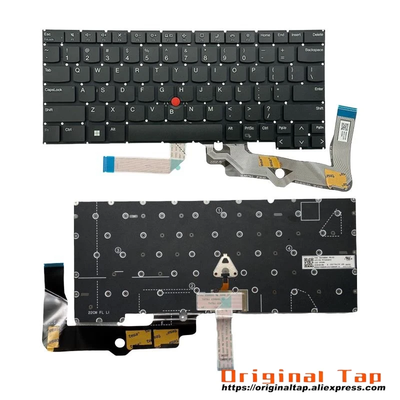 US English Keyboard for Lenovo Thinkpad T14s Gen 3 4 E14 R14 Gen 5 T14p Gen 1 Neo 14 5N20W68240 5N20W68276 5N20W68312