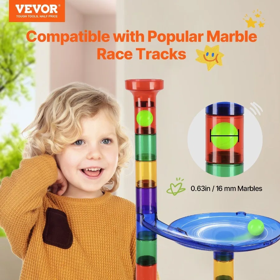 Juego de carrera de mármol, 110 Uds., juguete de construcción STEM, regalo educativo de aprendizaje para
