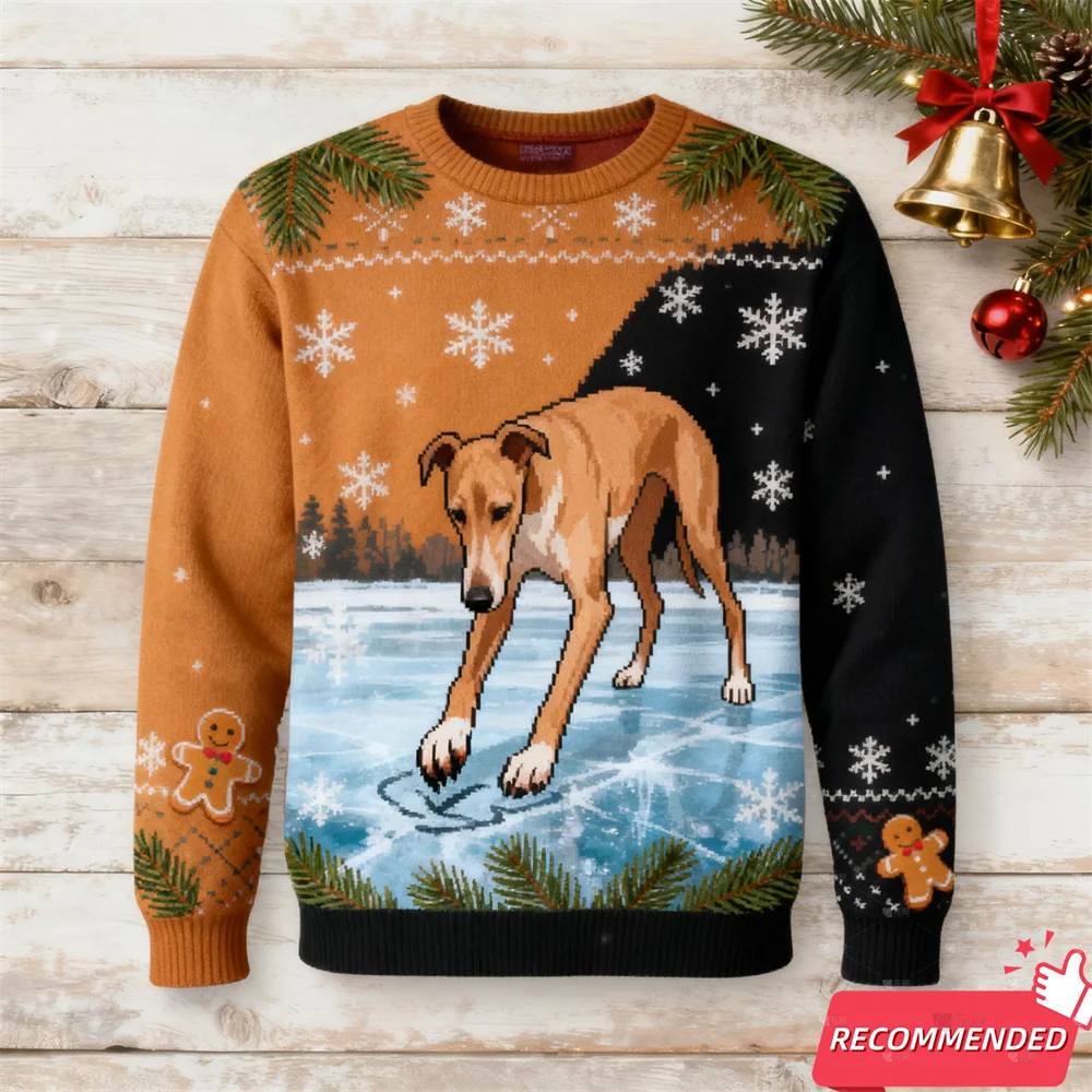 القبيح عيد الميلاد سترة رجل ثلاثية الأبعاد الكلاب طباعة البلوز رجل البلوزات ملابس حريمي جديد بلوزات اليومية غير رسمية طويلة الأكمام رياضية #4