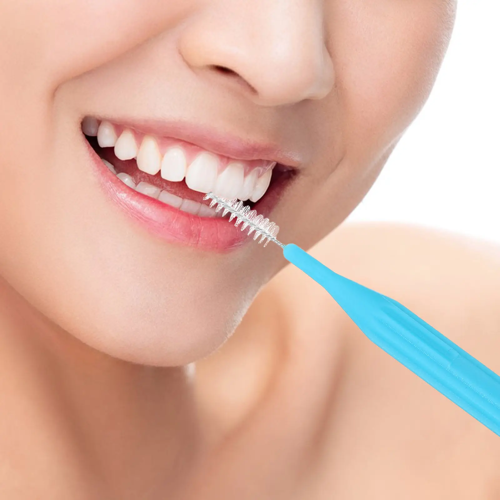 

20pcs Interdental Brushes Teeth Cleaning Dental Tools Portable Toothbrushes Gray Yellow Blue Purple Oral Care Home Office Travel