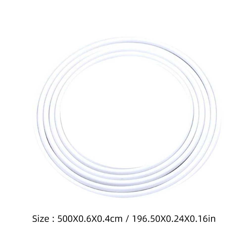 5M Car Door Protection Guard White PVC Trim U Molding Anti-Collision Bar for Door Ding Scratch Rust Prevention