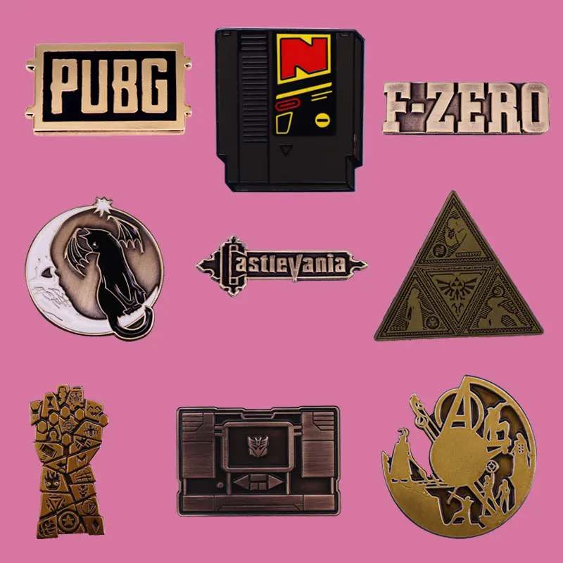 Game Props Retro Workmanship Badge Exquisite Enamel Pin Decorate Backpacks and Collect Brooches Friend  Surprise Gift