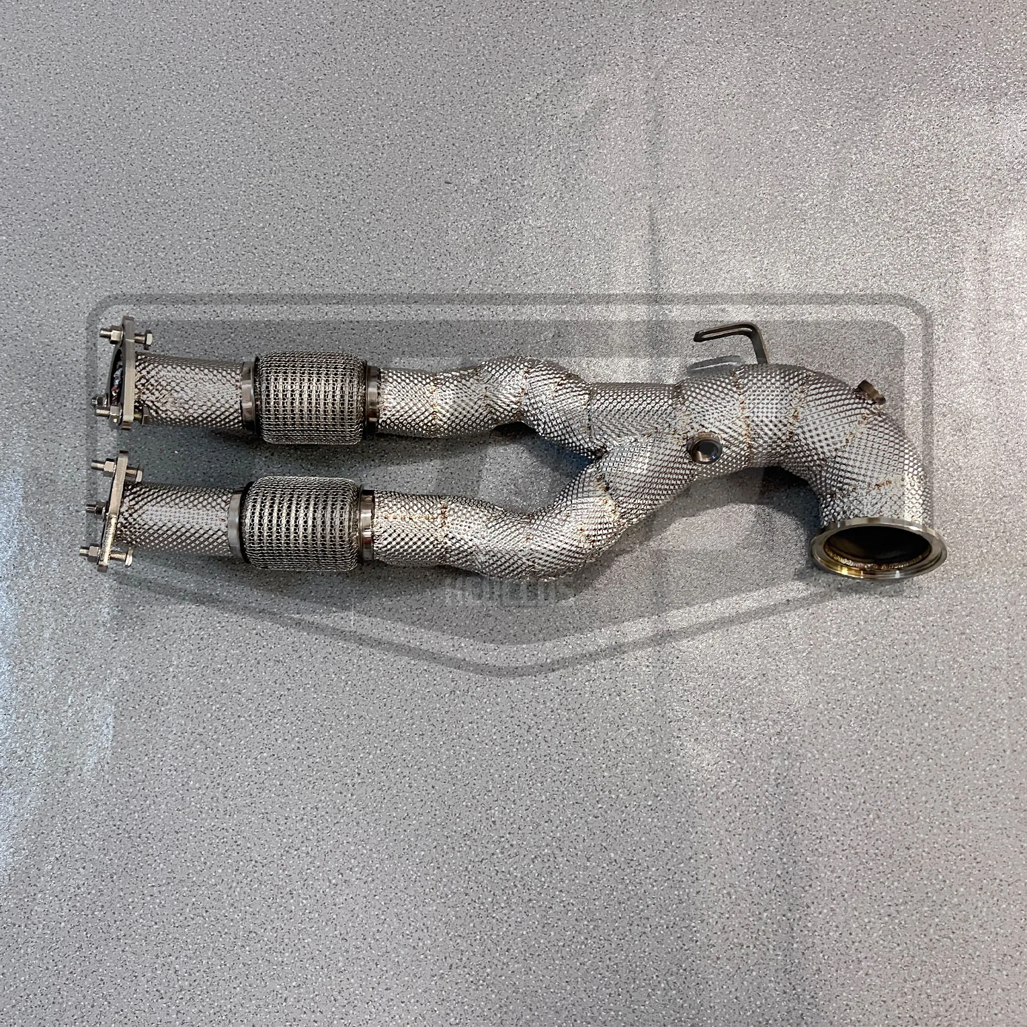 OEM Exhaust Downpipe for Audi RS3 TTRS 8V 2.5T 2023-2024 Stainless Steel Exhaust Downpipe System With OPF/DPF Mid Pipes