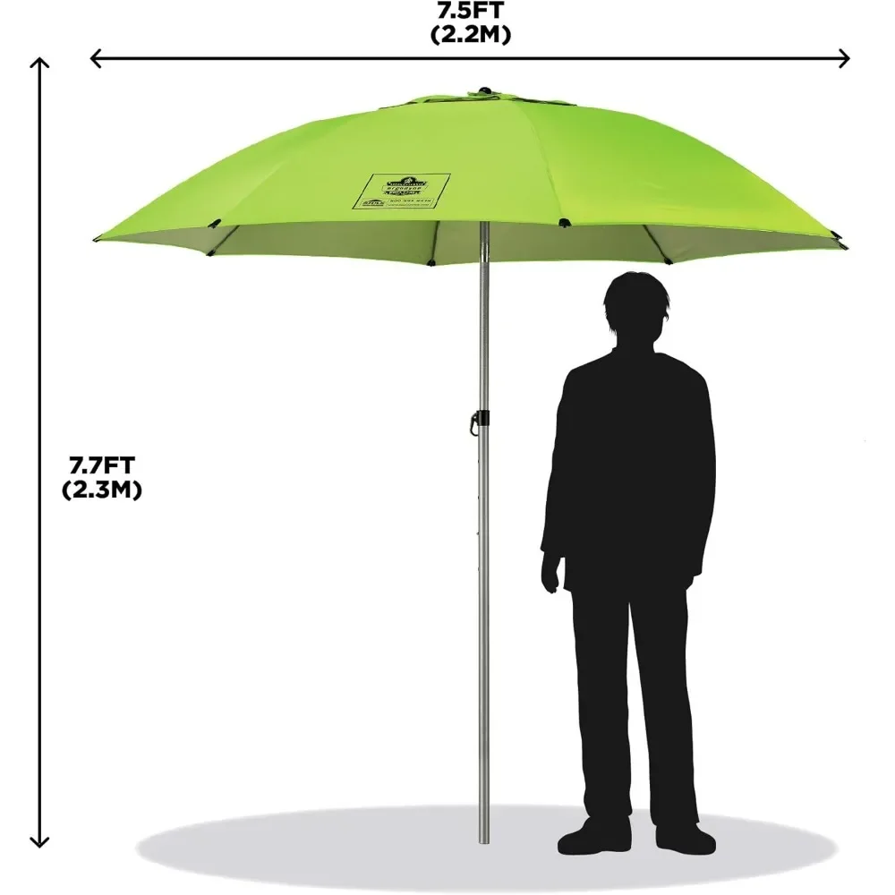 SHAX 6199 ombrello da lavoro leggero con supporto ombrellone parasole portatile ombrelloni e regole Lime 7.5ft Freight Free